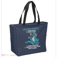 My Four Moods Cranky Coffee Dragon Tote Bag thumb 2