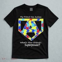 My Friend Has Autism What's Your Friend's Superpower? T-Shirt thumb 5