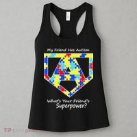 My Friend Has Autism What's Your Friend's Superpower? Women's Tank Top thumb 3