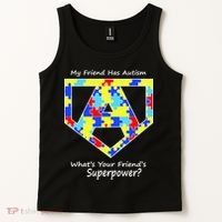 My Friend Has Autism What's Your Friend's Superpower? Tank Top thumb 2