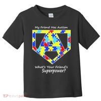 My Friend Has Autism What's Your Friend's Superpower? Toddler T-Shirt thumb 0