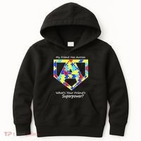 My Friend Has Autism What's Your Friend's Superpower? Kids Hoodie thumb 0