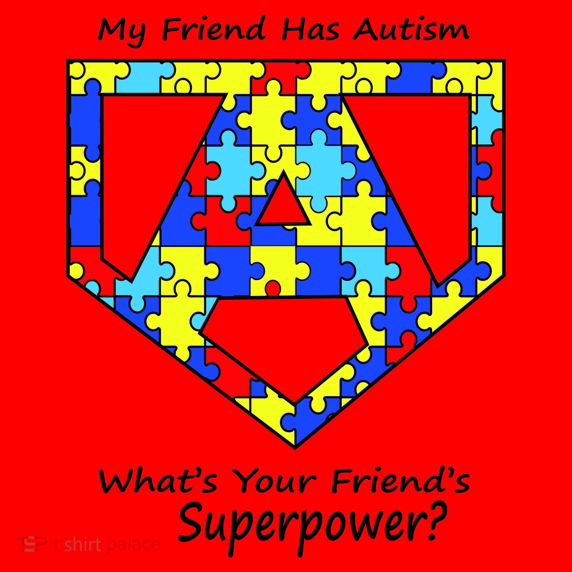 My Friend Has Autism What's Your Friend's Superpower? Santa Hat