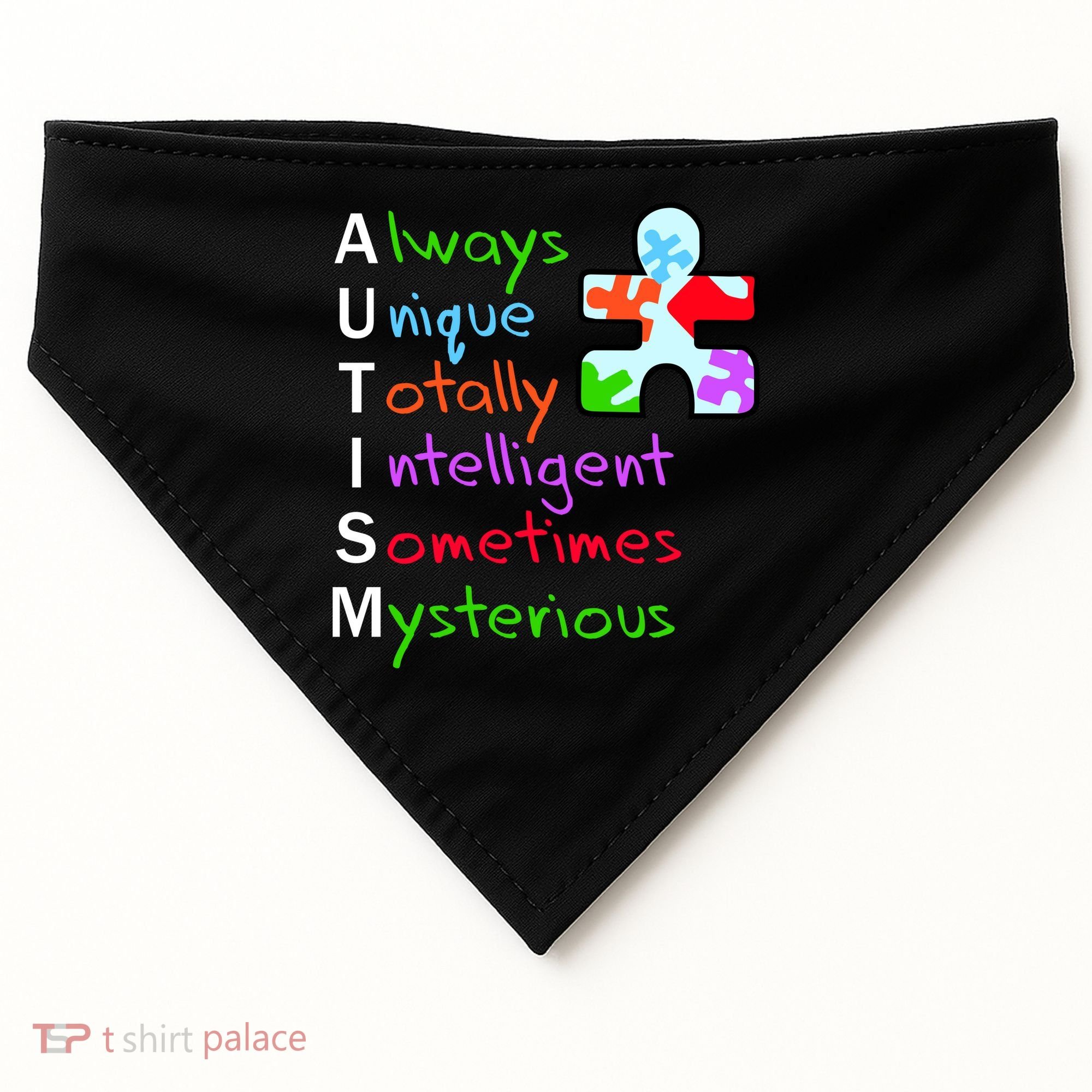My Gift Is Autism: Always Unique Totally Intelligent Sometime Mysterious Puzzle USA-Made Doggie Bandana