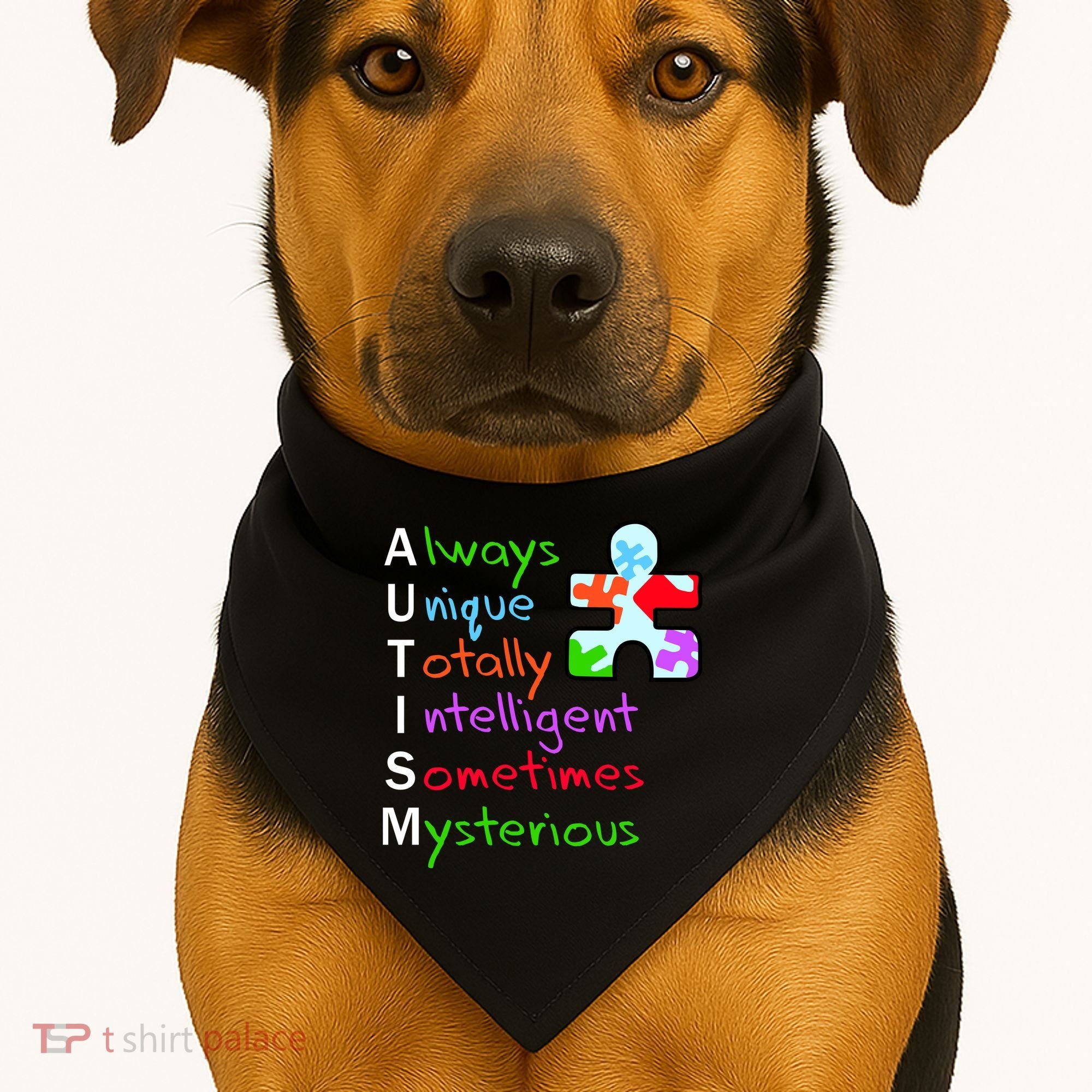 My Gift Is Autism: Always Unique Totally Intelligent Sometime Mysterious Puzzle USA-Made Doggie Bandana