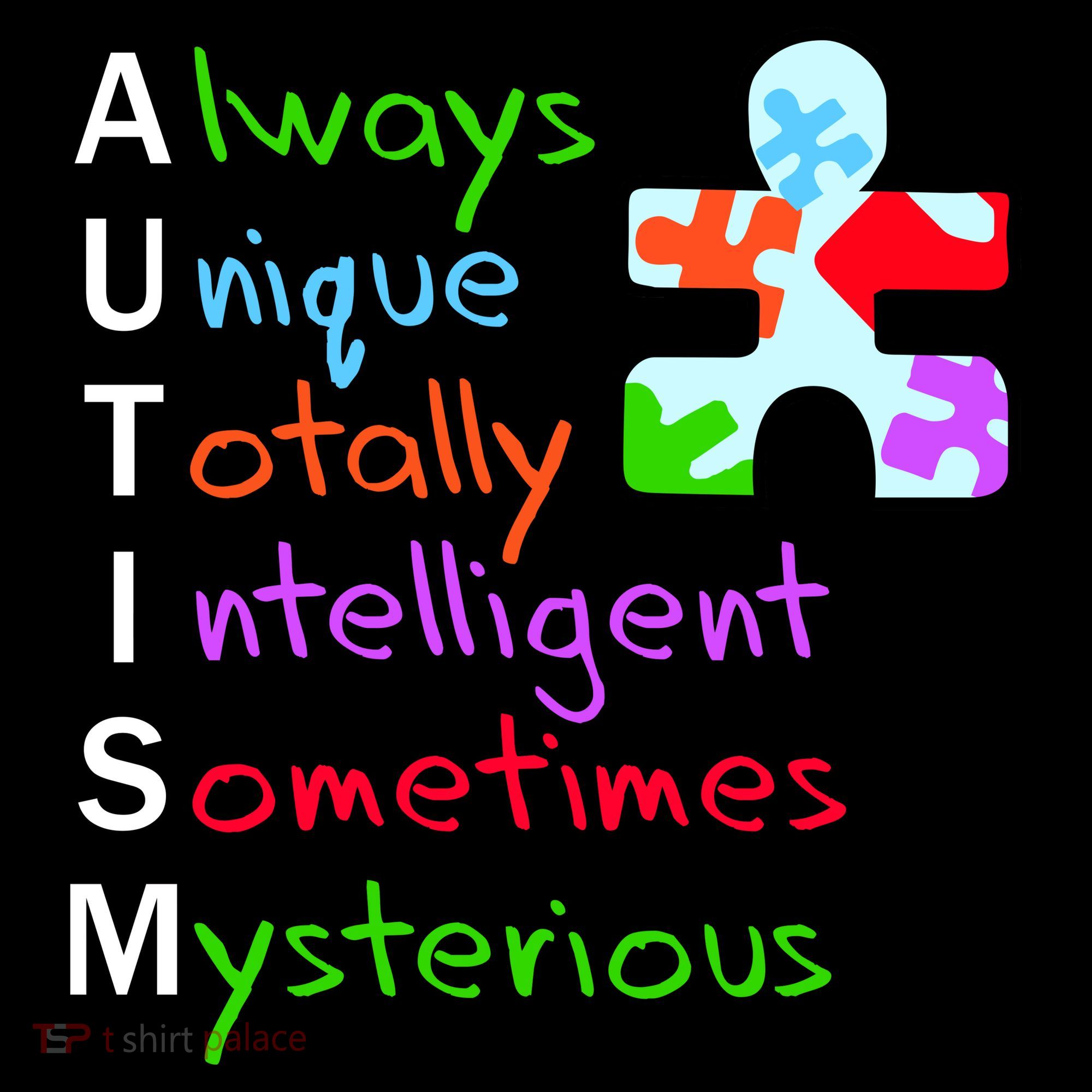 My Gift Is Autism: Always Unique Totally Intelligent Sometime Mysterious Puzzle T-Shirt