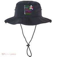 My Gift Is Autism: Always Unique Totally Intelligent Sometime Mysterious Puzzle Bucket Hat thumb 0