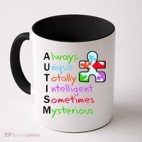 My Gift Is Autism: Always Unique Totally Intelligent Sometime Mysterious Puzzle Coffee Mug thumb 0