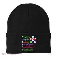 My Gift Is Autism: Always Unique Totally Intelligent Sometime Mysterious Puzzle Beanie thumb 0