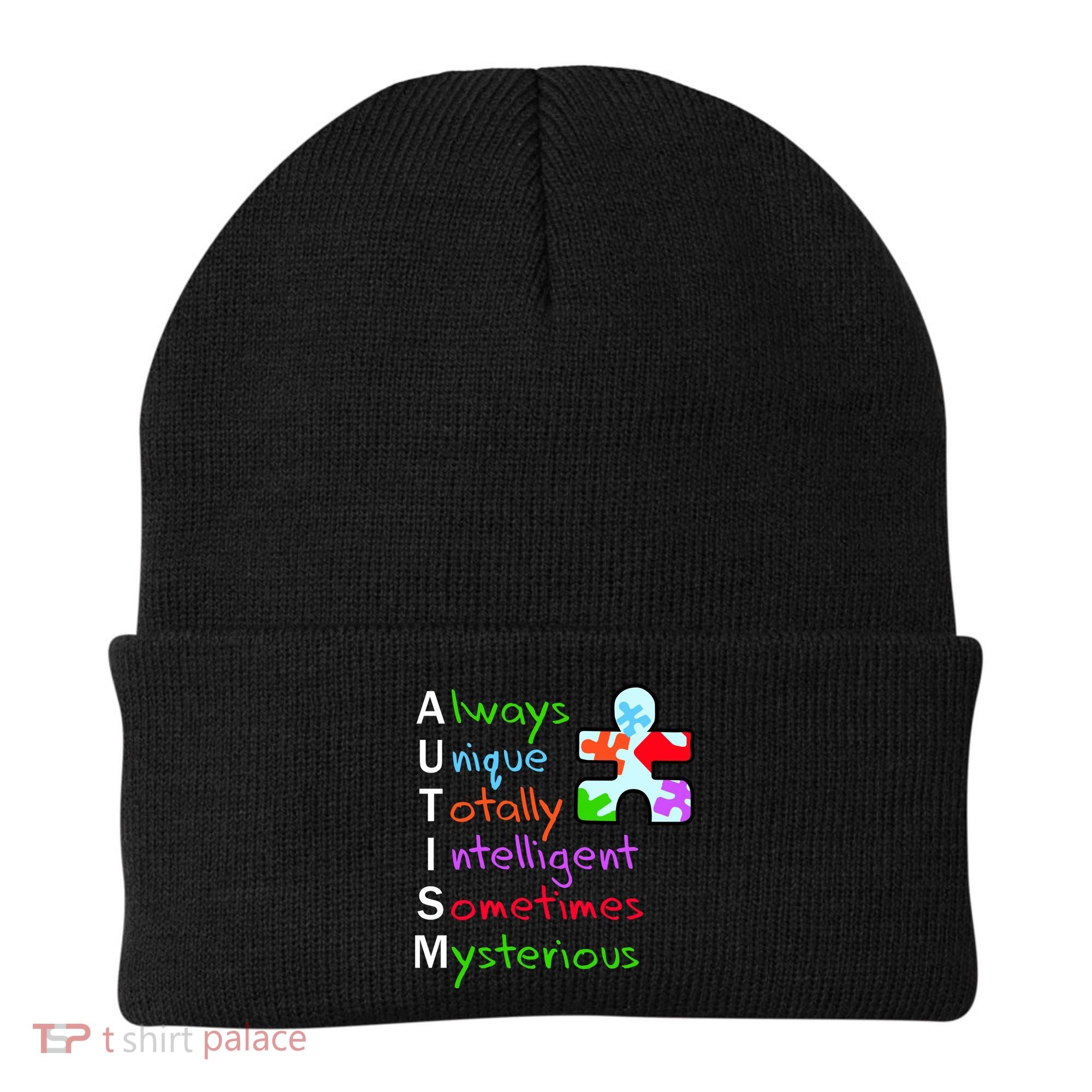 My Gift Is Autism: Always Unique Totally Intelligent Sometime Mysterious Puzzle Beanie