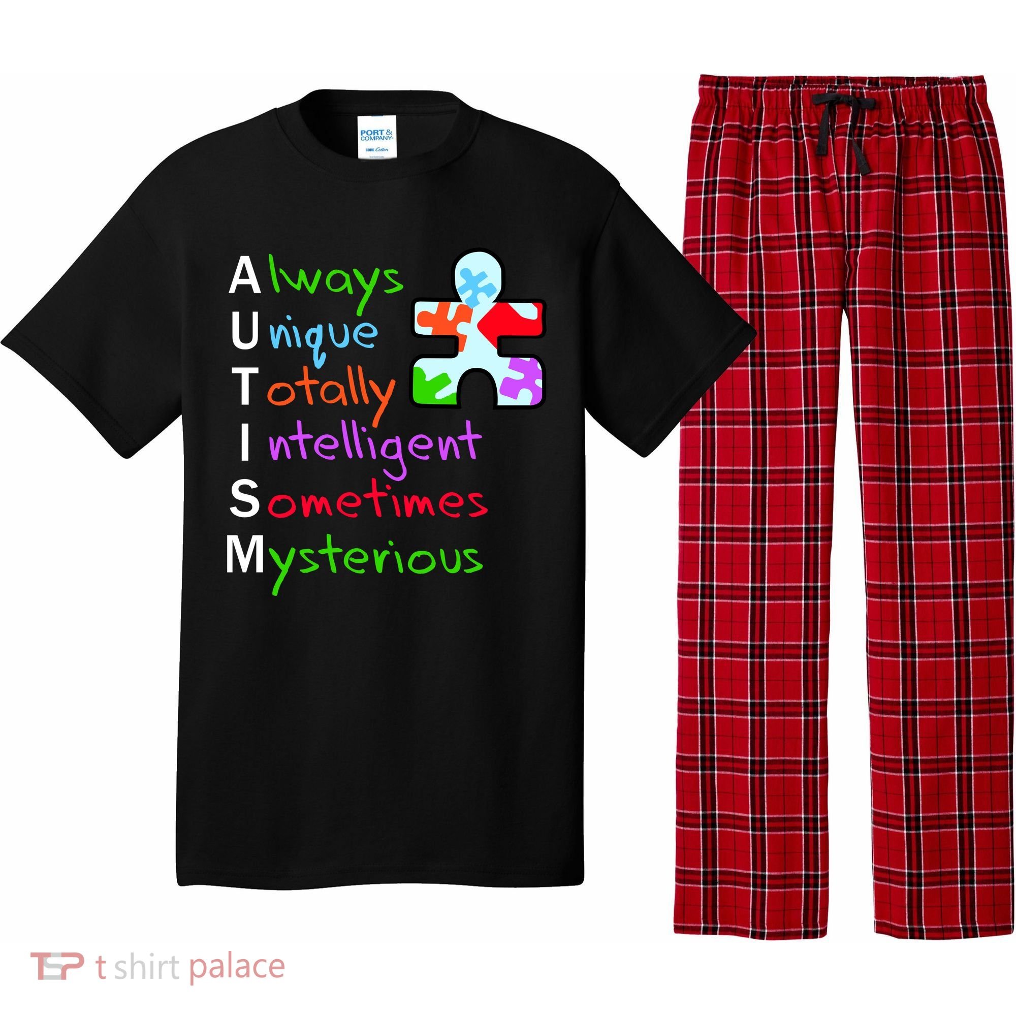 My Gift Is Autism: Always Unique Totally Intelligent Sometime Mysterious Puzzle Pajama Set