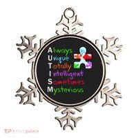 My Gift Is Autism: Always Unique Totally Intelligent Sometime Mysterious Puzzle Ornament thumb 0