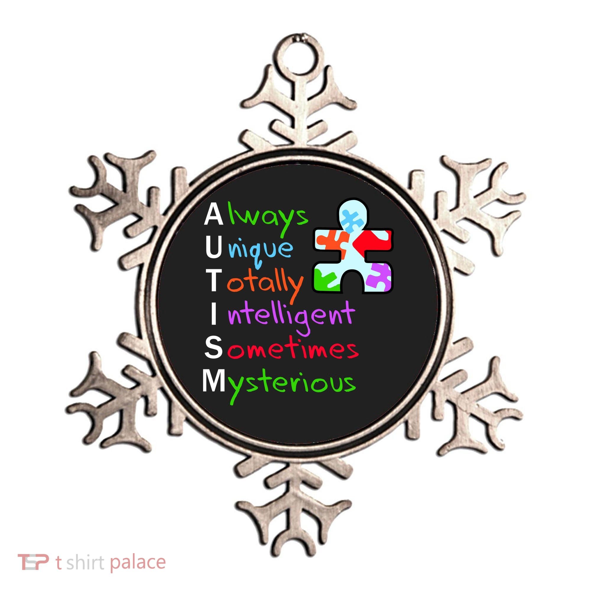 My Gift Is Autism: Always Unique Totally Intelligent Sometime Mysterious Puzzle Ornament