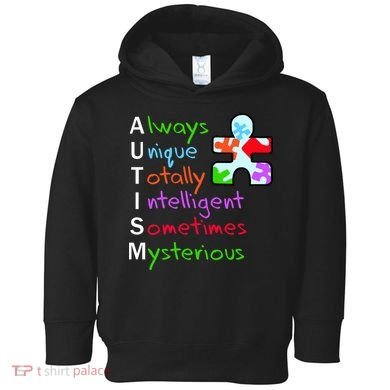 My Gift Is Autism: Always Unique Totally Intelligent Sometime Mysterious Puzzle Toddler Hoodie