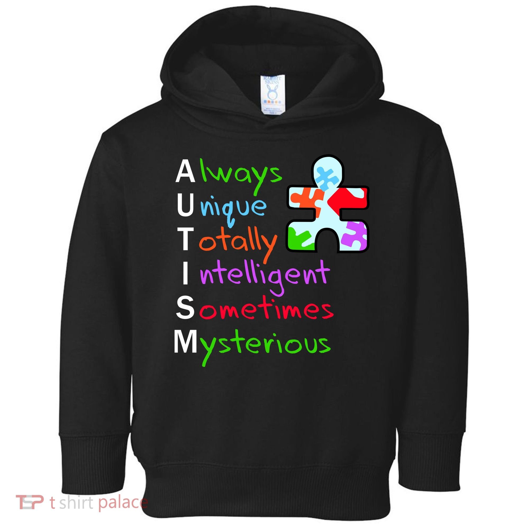 My Gift Is Autism: Always Unique Totally Intelligent Sometime Mysterious Puzzle Toddler Hoodie