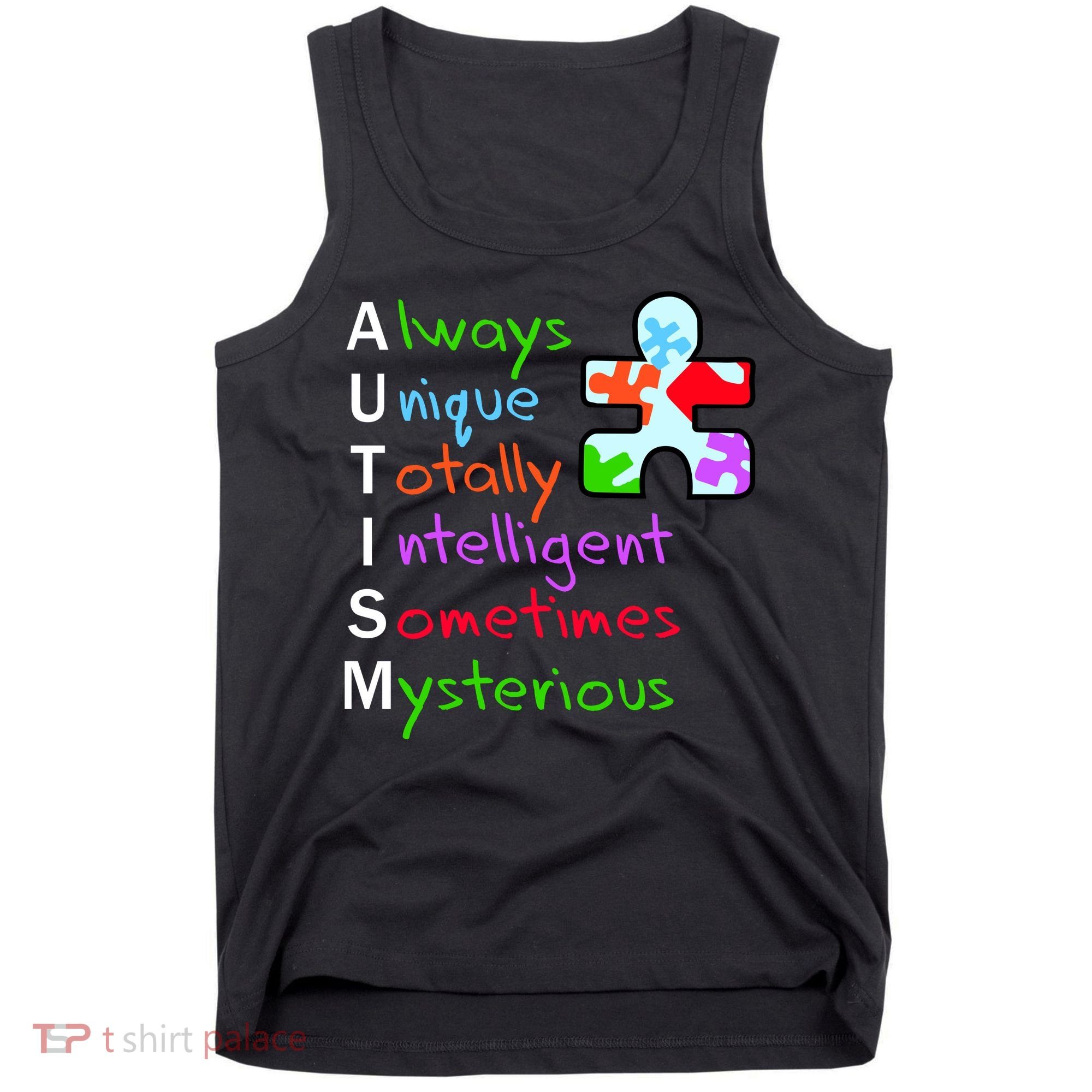 My Gift Is Autism: Always Unique Totally Intelligent Sometime Mysterious Puzzle Tank Top