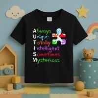 My Gift Is Autism: Always Unique Totally Intelligent Sometime Mysterious Puzzle Toddler T-Shirt thumb 3