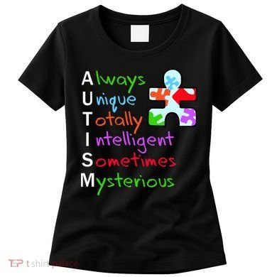 My Gift Is Autism: Always Unique Totally Intelligent Sometime Mysterious Puzzle Women's T-Shirt