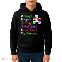 My Gift Is Autism: Always Unique Totally Intelligent Sometime Mysterious Puzzle Kids Hoodie thumb 4