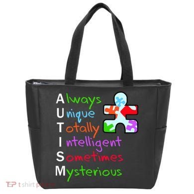 My Gift Is Autism: Always Unique Totally Intelligent Sometime Mysterious Puzzle Tote Bag