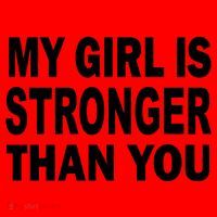 My Girl Is Stronger Than You Santa Hat thumb 1