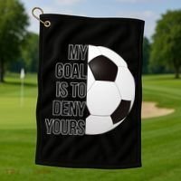 My Goal Is To Deny Yours Golf Towel thumb 1