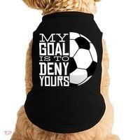 My Goal Is To Deny Yours Funny Soccer Doggie Tank thumb 0