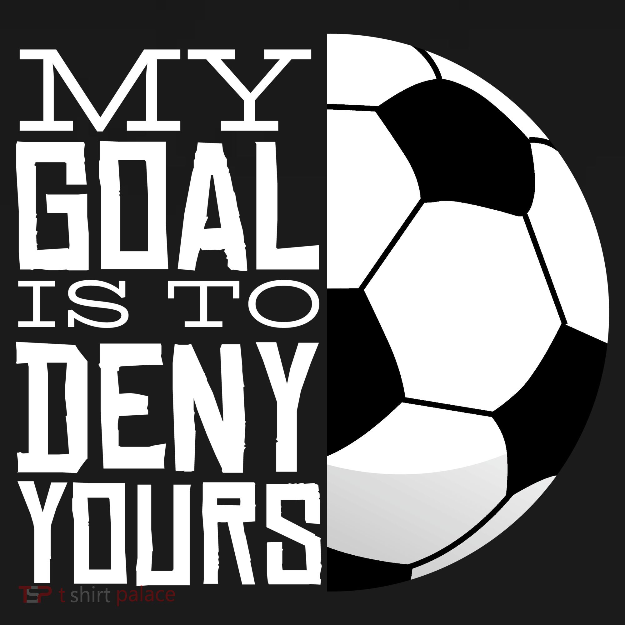My Goal Is To Deny Yours Funny Soccer Doggie Tank