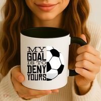 My Goal Is To Deny Yours Funny Soccer Coffee Mug thumb 3