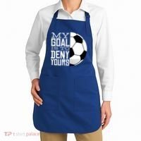 My Goal Is To Deny Yours Funny Soccer Apron thumb 2