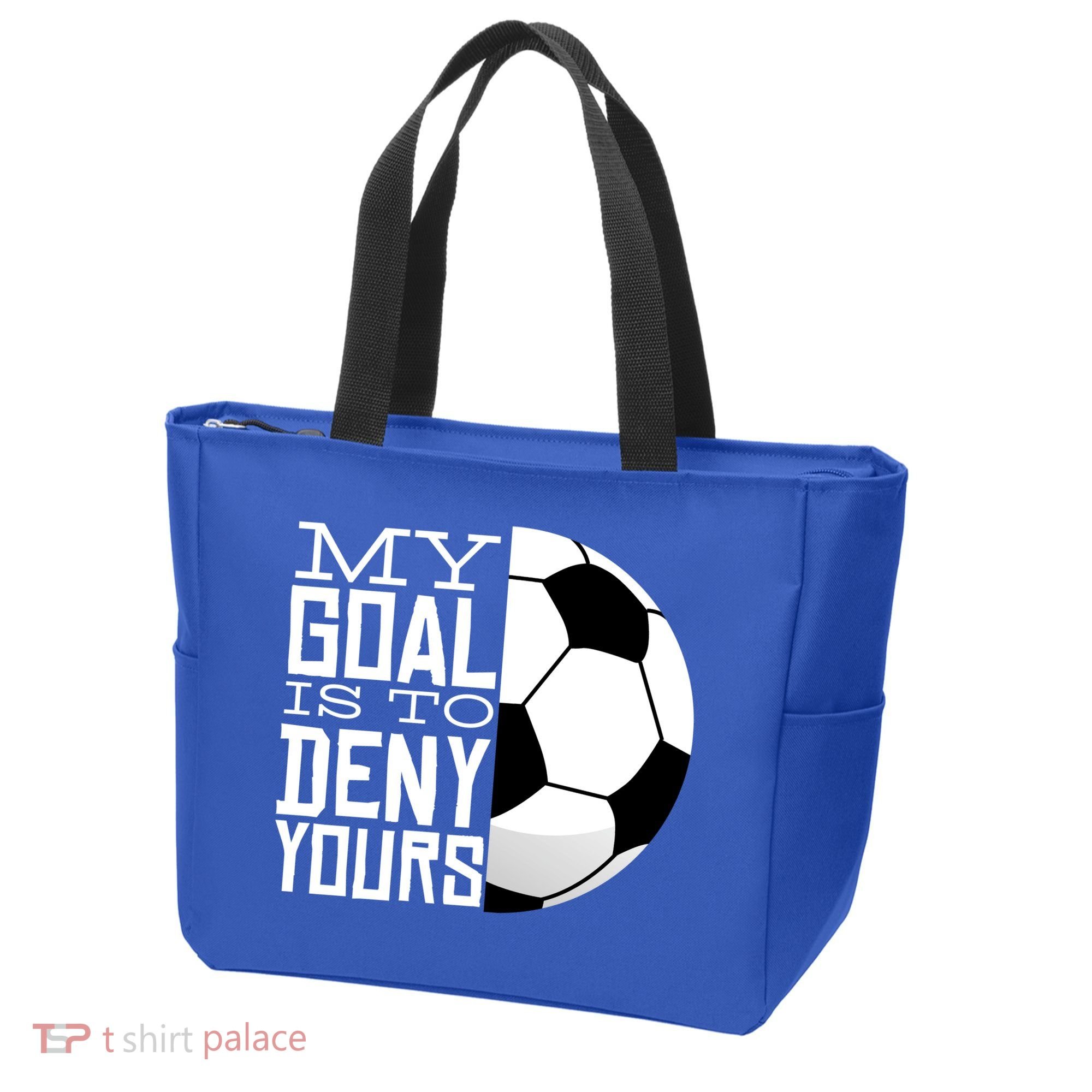 My Goal Is To Deny Yours Funny Soccer Tote Bag