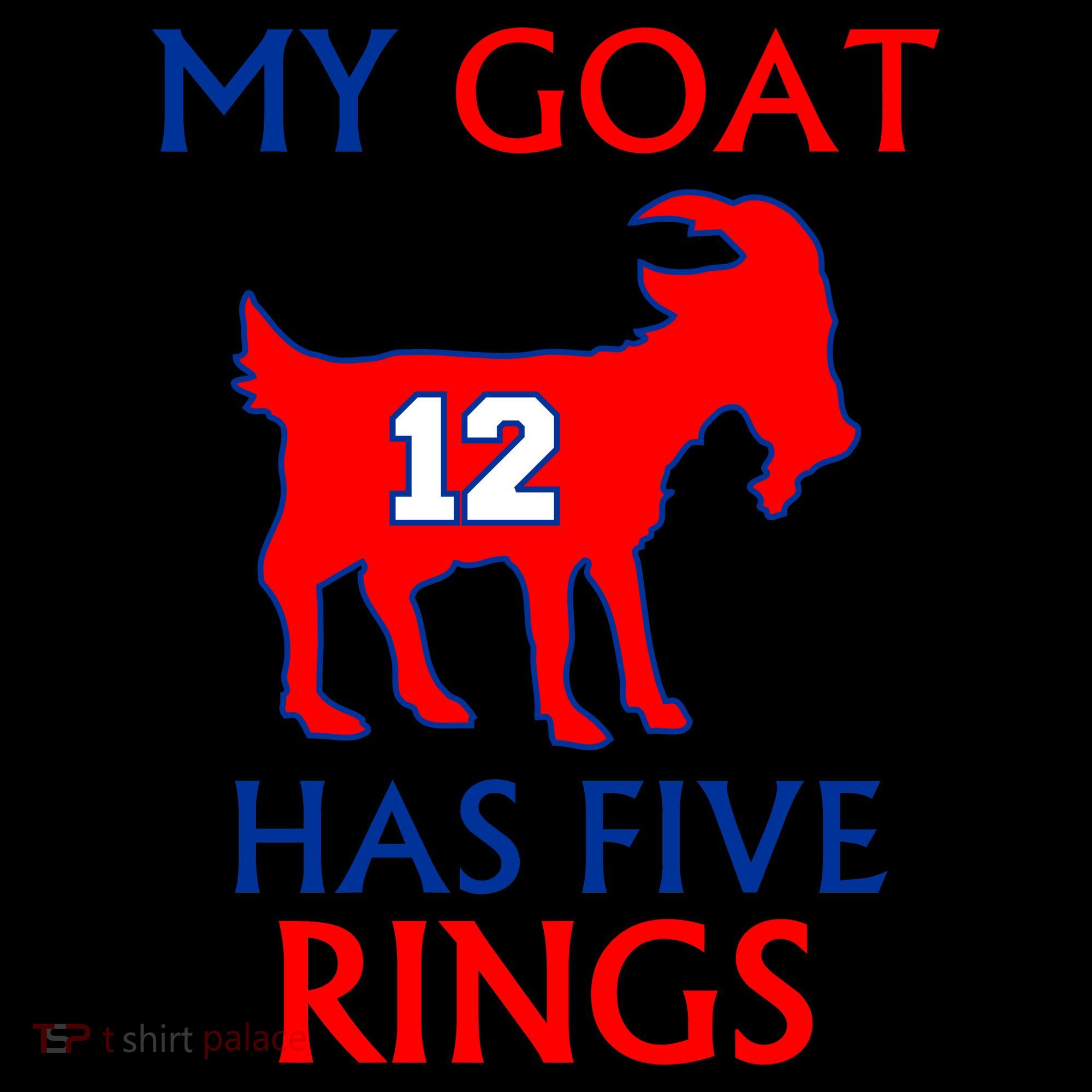 My Goat #12 Has Five Rings New England Football Champs Coffee Mug
