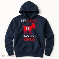 My Goat #12 Has Five Rings New England Football Champs Hoodie thumb 0