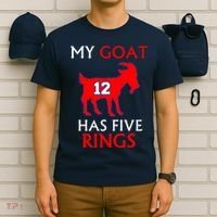 My Goat #12 Has Five Rings New England Football Champs T-Shirt thumb 6