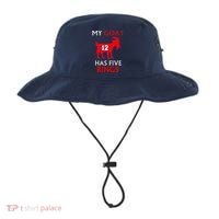 My Goat #12 Has Five Rings New England Football Champs Bucket Hat thumb 0