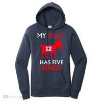 My Goat #12 Has Five Rings New England Football Champs Women's Hoodie thumb 0