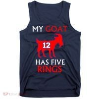 My Goat #12 Has Five Rings New England Football Champs Tank Top thumb 0
