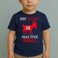 My Goat #12 Has Five Rings New England Football Champs Toddler T-Shirt thumb 2