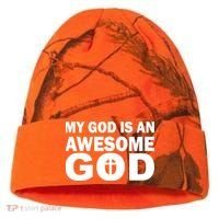 My God Is An Awesome God Kati Licensed 12" Camo Cuffed Beanie thumb 0