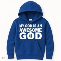My God Is An Awesome God Kids Hoodie thumb 0