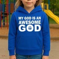 My God Is An Awesome God Kids Hoodie thumb 3