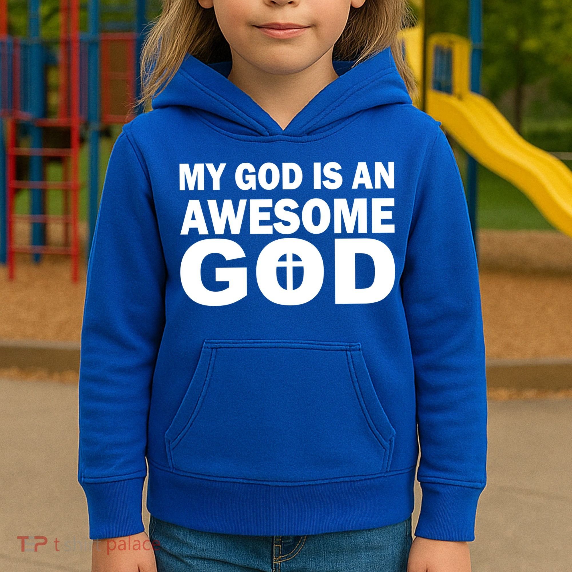 My God Is An Awesome God Kids Hoodie