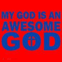 My God Is An Awesome God Santa Hat thumb 1