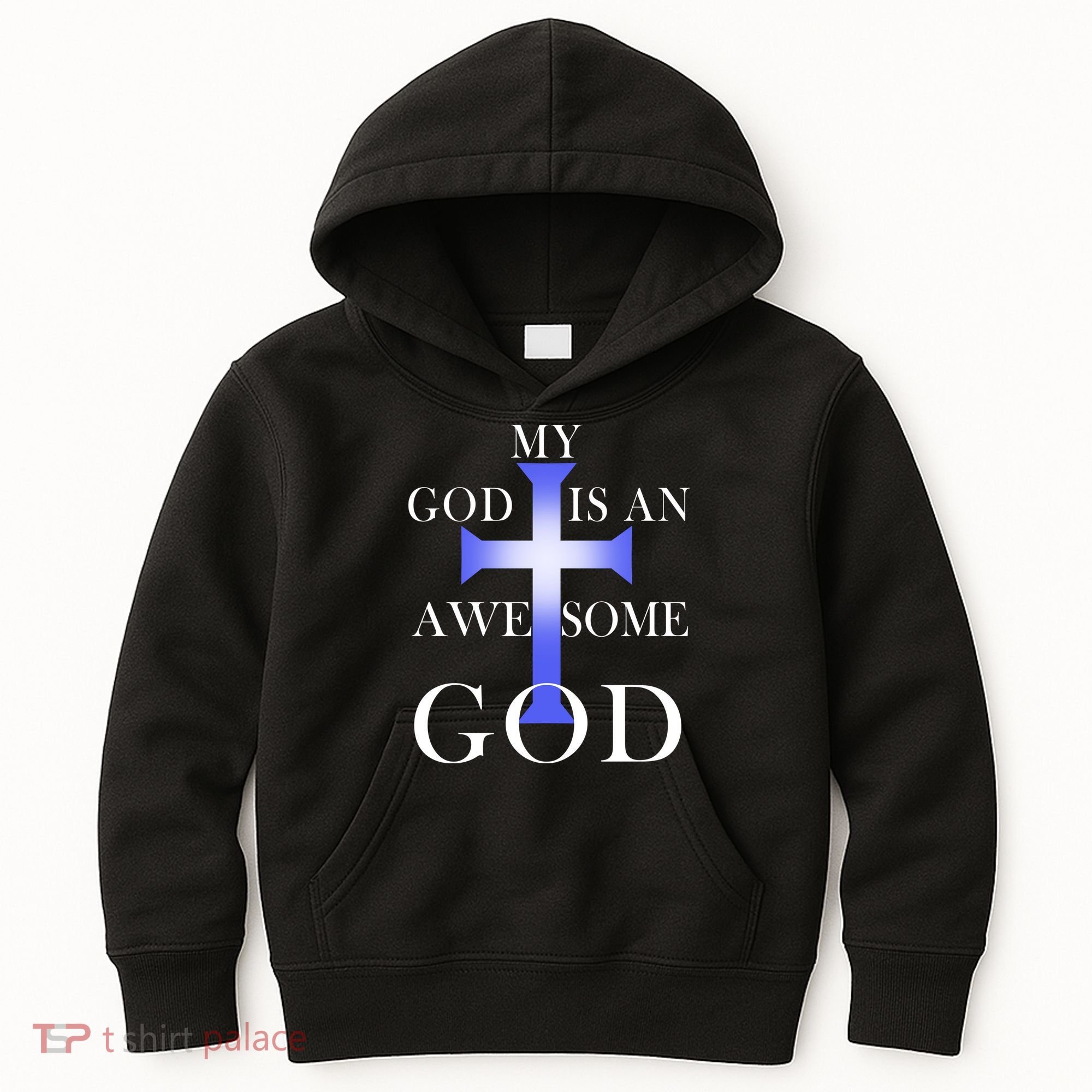 My God Is An Awesome God Jesus Kids Hoodie