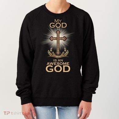 My God Is An Awesome God Vintage Cross Women's Sweatshirt