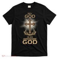My God Is An Awesome God Vintage Cross T-Shirt thumb 0