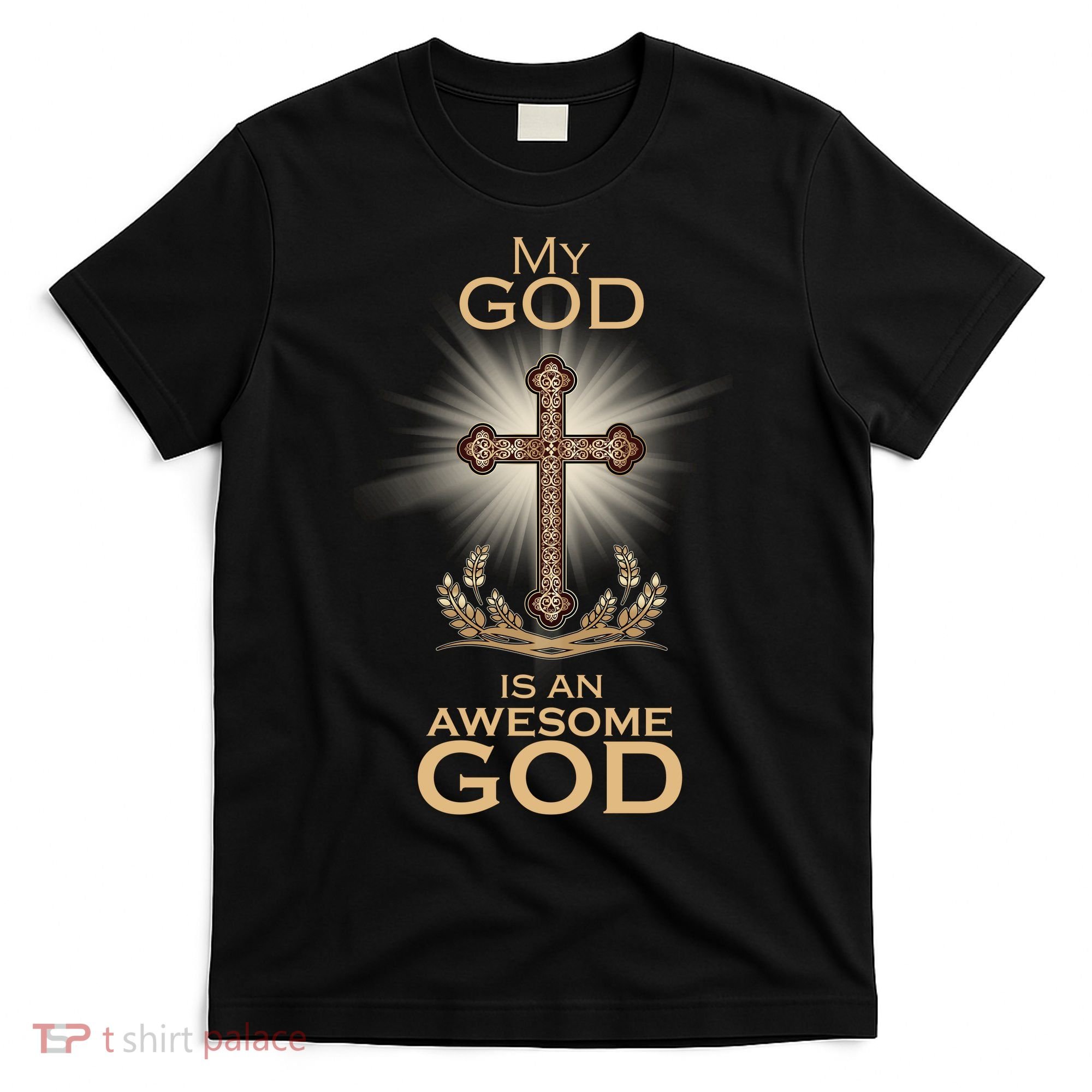 My God Is An Awesome God Vintage Cross T-Shirt