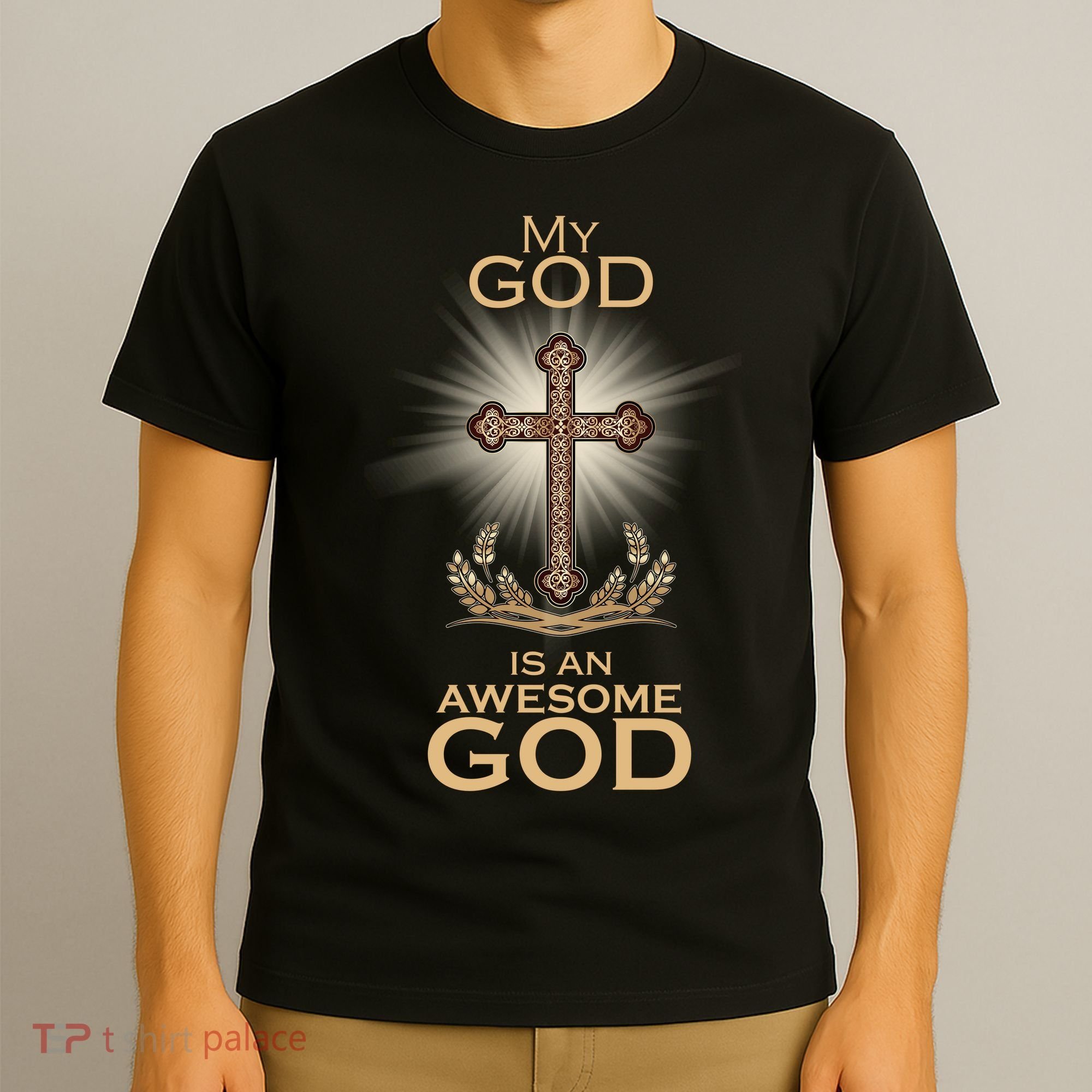 My God Is An Awesome God Vintage Cross T-Shirt