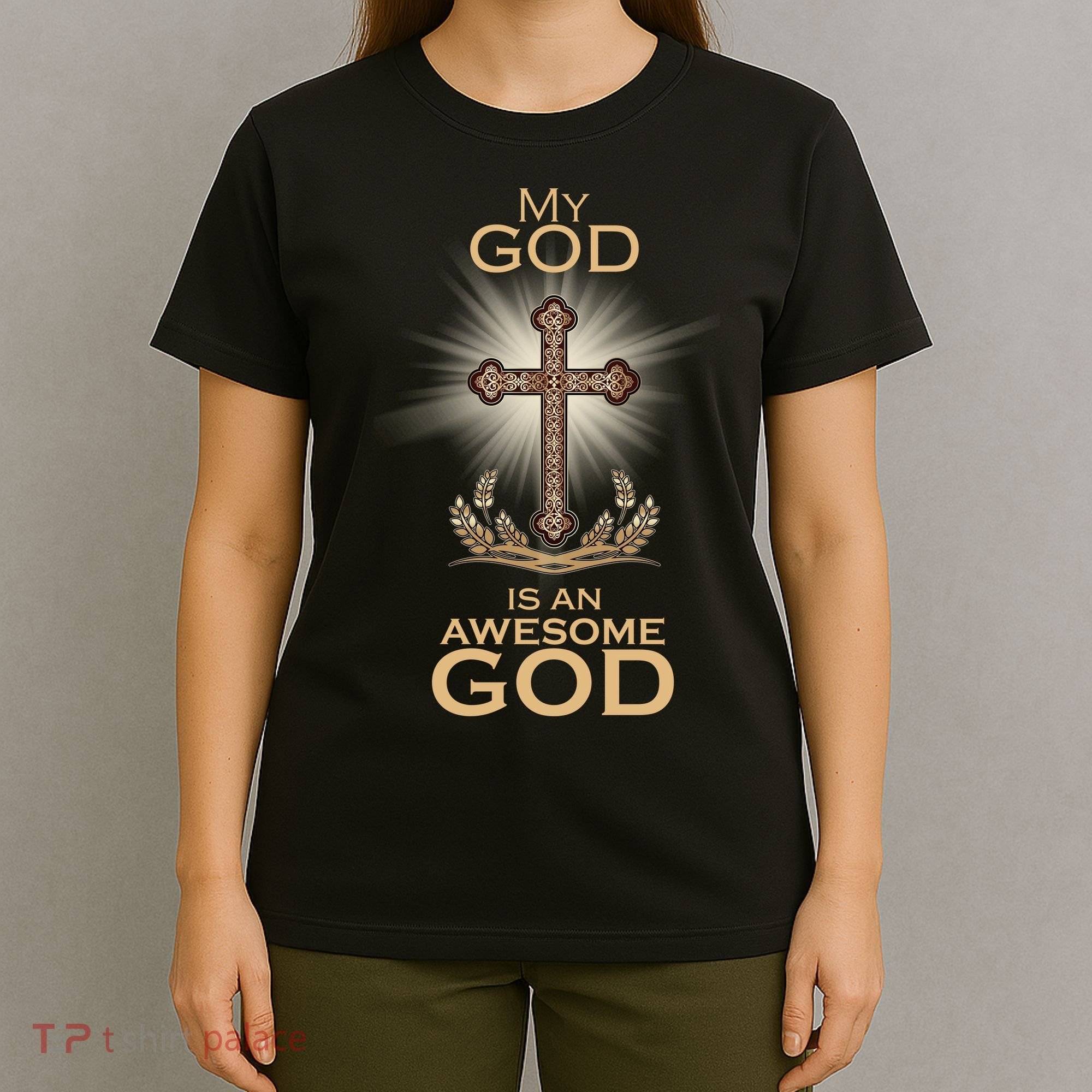 My God Is An Awesome God Vintage Cross T-Shirt