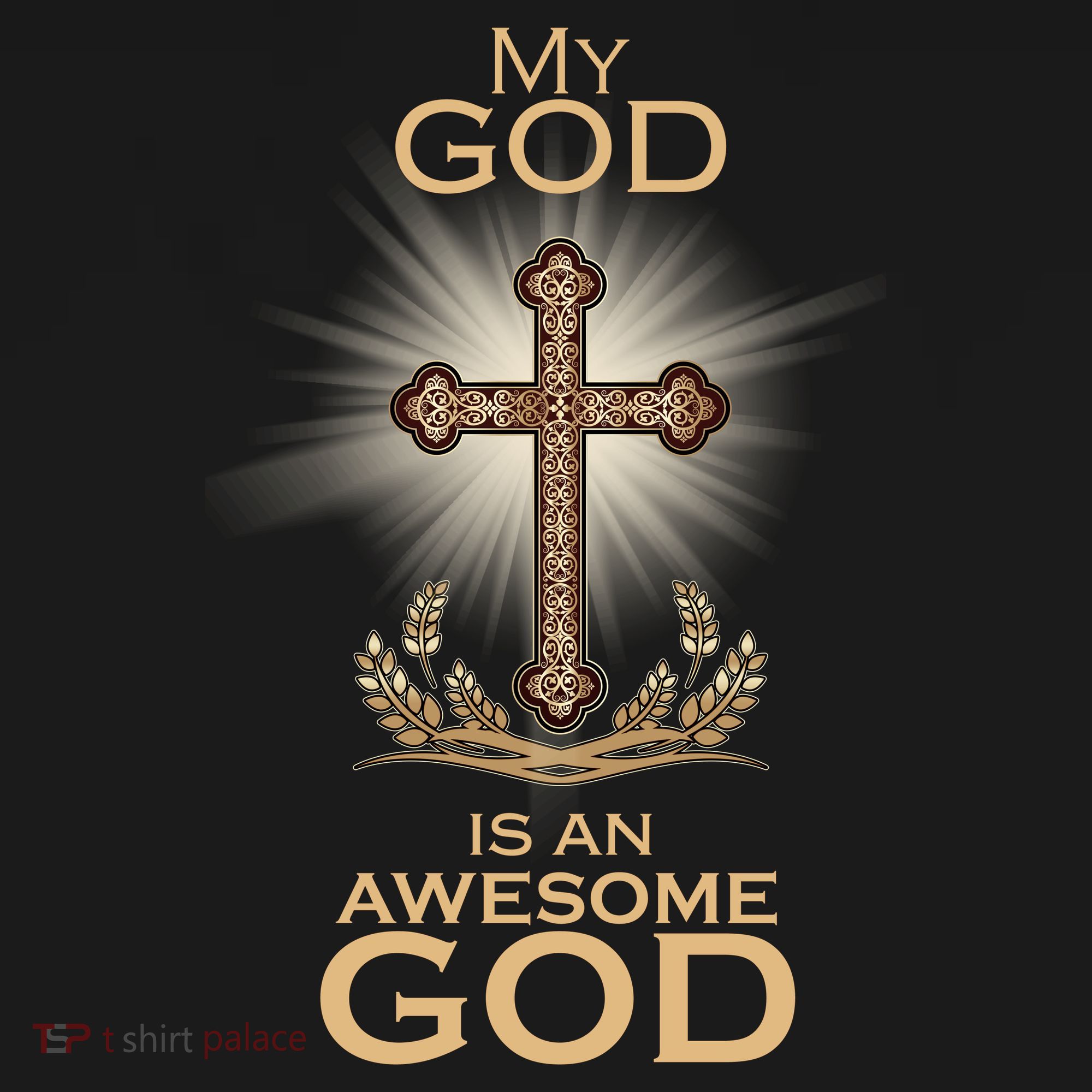 My God Is An Awesome God Vintage Cross T-Shirt